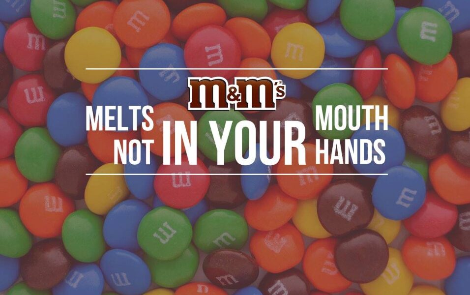 USP độc đáo của hãng socola M&M's