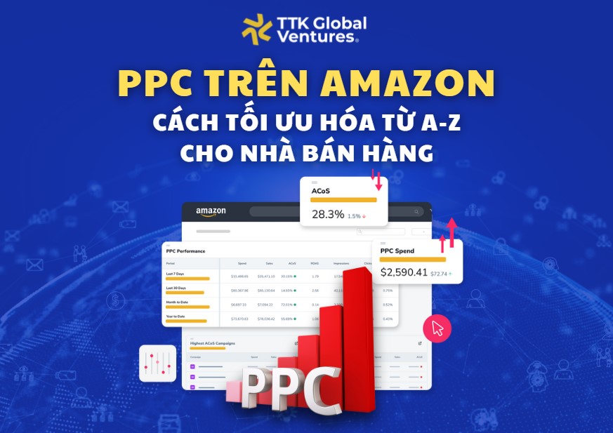 Hướng dẫn tối ưu hóa PPC (Pay Per Click) trên Amazon cho nhà bán hàng